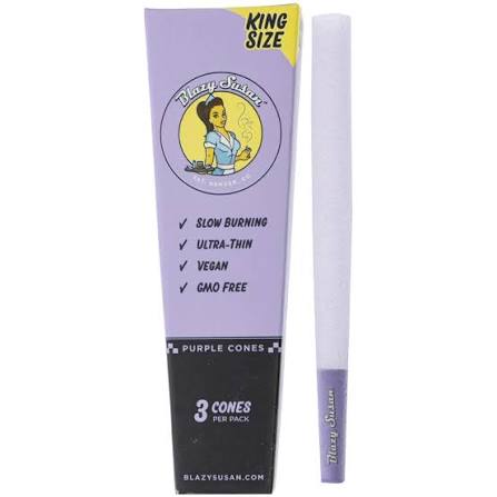 blazy susan cones king size purple