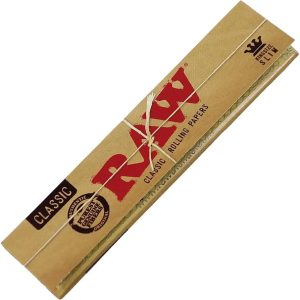 RAW Classic King Size Slim rolling papers.