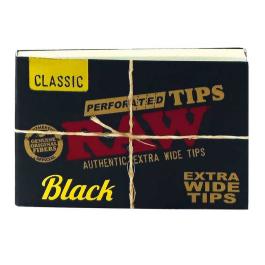RAW Black Extra Wide perforated tips