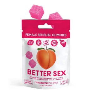 Better Sex Female Sensual Gummies Strawberry dietary supplement for women's wellness at Vape & Ash Smoke Shop
