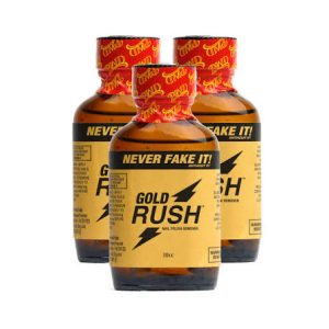 Gold Rush Nail Polish Remover 30cc bottle displayed at Vape & Ash Smoke Shop