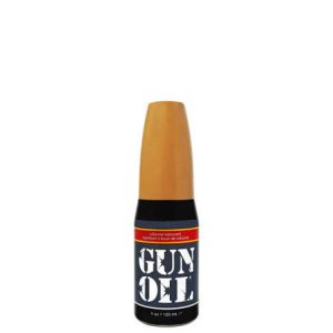 Gun Oil Premium Silicone Lubricant 4 oz personal lubricant bottle available at Vape & Ash Smoke Shop