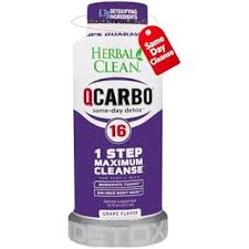 Herbal Clean QCarbo16 grape detox drink available at Vape & Ash Smoke Shop in Nanuet NY