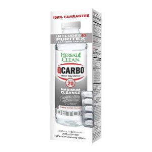 Herbal Clean QCarbo20 Maximum Cleanse detox drink at Vape & Ash Smoke Shop Nanuet NY