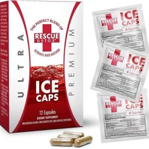 Rescue Detox Ice Caps detox supplement available at Vape & Ash Smoke Shop Nanuet NY