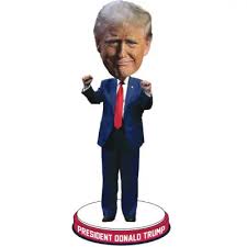 Donald Trump dancing bobblehead novelty collectible at Vape & Ash Smoke Shop in Nanuet NY